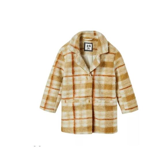 COTTON ON LITTLE GIRLS MALLORY PEACOAT SIZE 7/8 - Picture 1 of 2